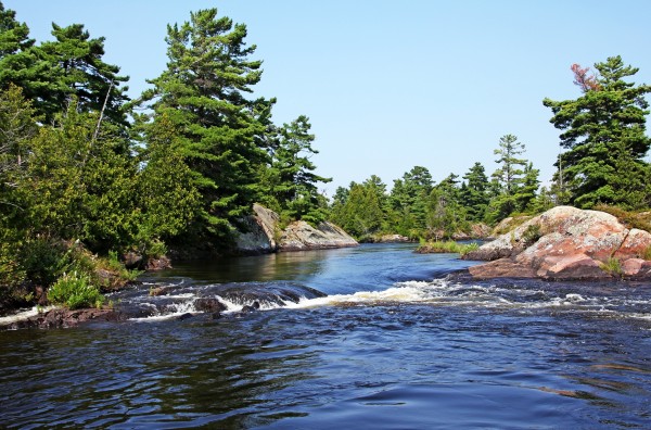 Lovers Rapids Lower French River by Deb Oppermann